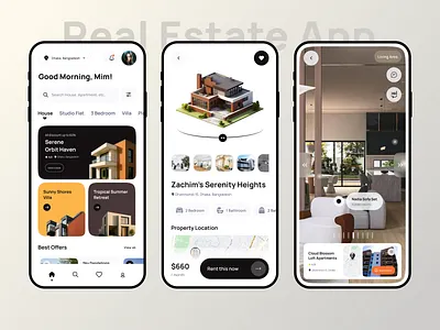 ✨ Designing for Dream Homes — Real Estate App Concept 3dhouseui appconcept appdesigntrends cleaninterface digitalproductdesign futureofrealestate minimaldesign mobileui modernuiux propertyapp realestateapp realestateui rentbuyui usercentereddesign uxinspiration