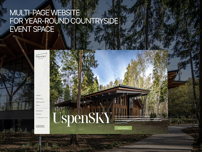 Website. Event park. UI/UX. Development apartments branding event park landing page minimal design sticky menu sticky vertical menu tilda uxui web webdesign webflow