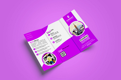 Construction Trifold Brochure Design adobe illustrator brand identity branding brochure design construction trifold design graphic design illustration logo trifold brochure design vector