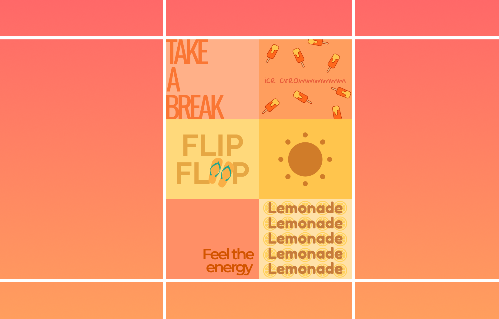 Summer Poster Design ☀️ bright colorful figma graphic design poster poster design summer summer poster summer vibes typography uiux visual design