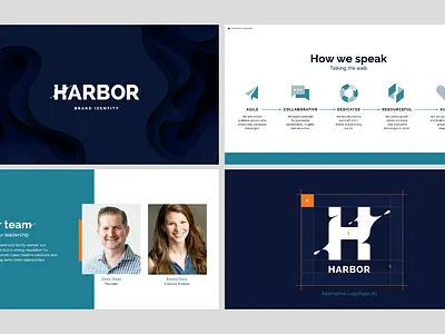 HARBOR Brand Identity brand identity branding colorful design graphic design logo logo design