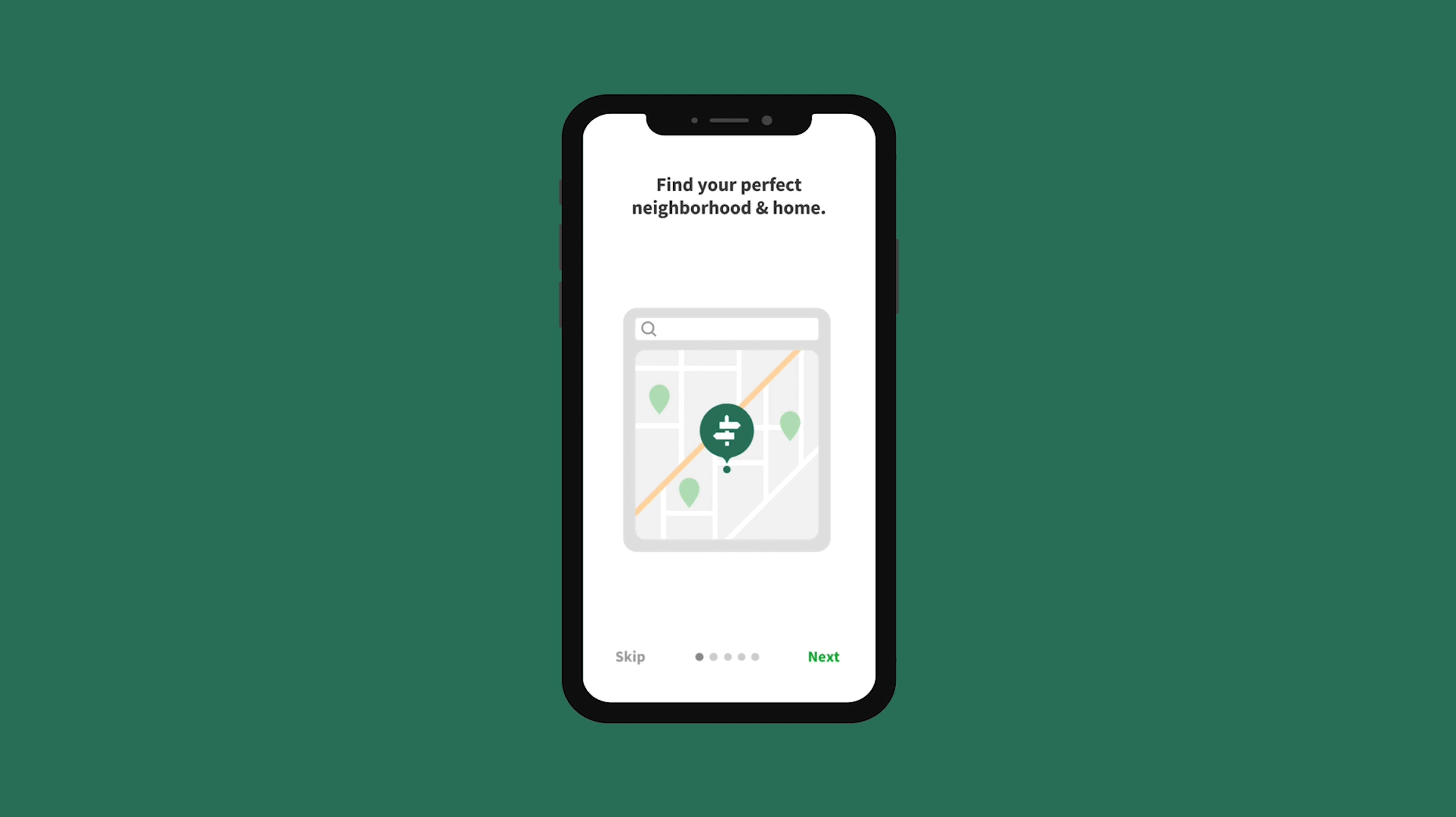 Neighborhoods.com App Onboarding Animations animation app clean design flat illustration motion graphics onboarding ui ux