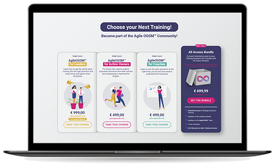 Website Design – AgileOGSM™ Training Offer Overview app bundle graphic design illustrator system website