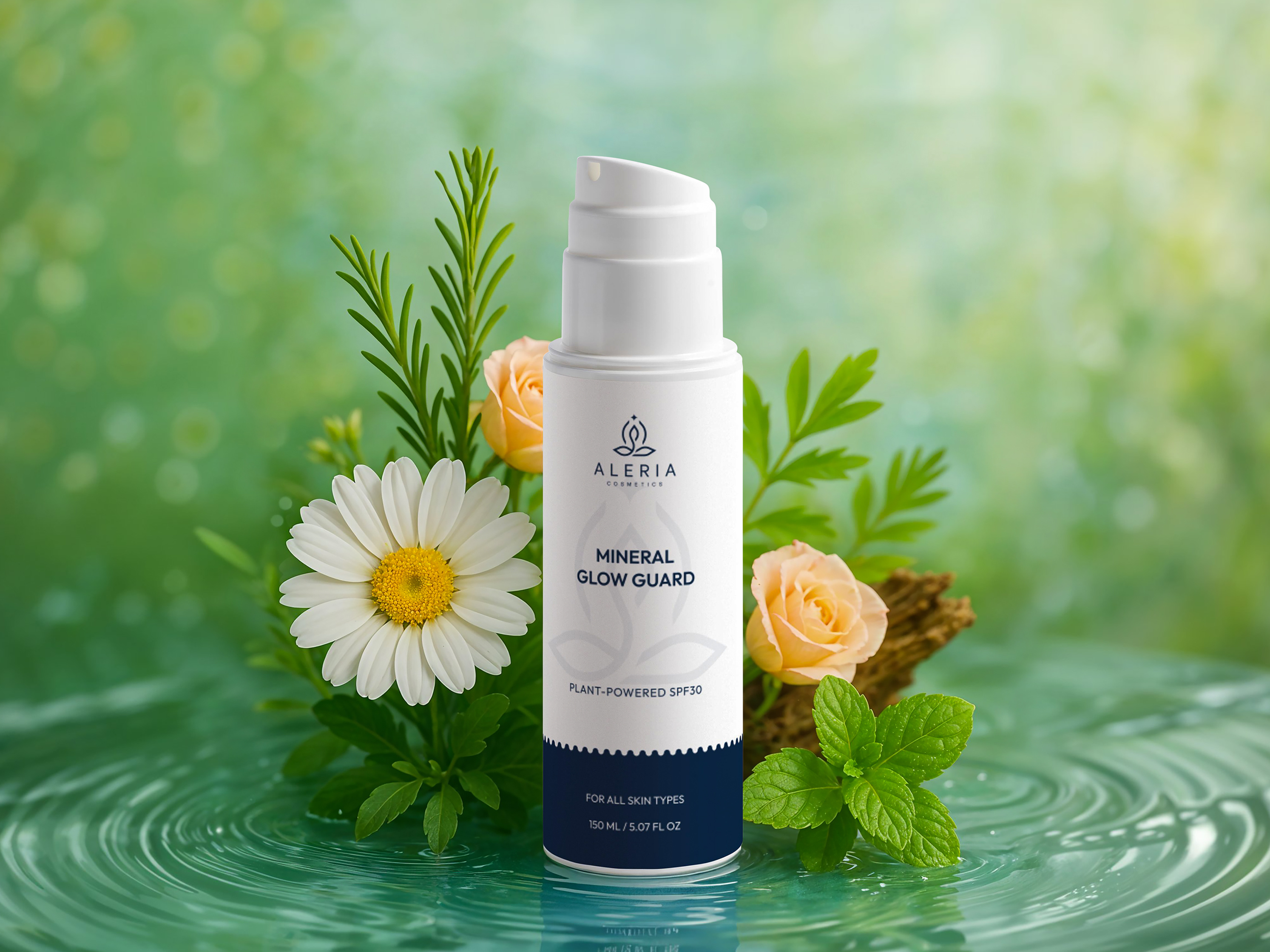 Skincare Product Presentation – Fresh & Natural Aesthetics bag design bottle design cosmetic design cosmetic packaging design designer illustration label design packaging design pouch design product label