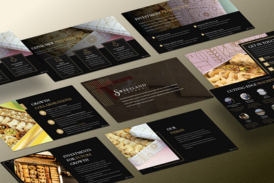 FMCG Pitch Deck For Mediterranean Sweets baklava figma fmcg brand fundraising google slides graphic design keynote pitch deck powerpoint presentation sweets