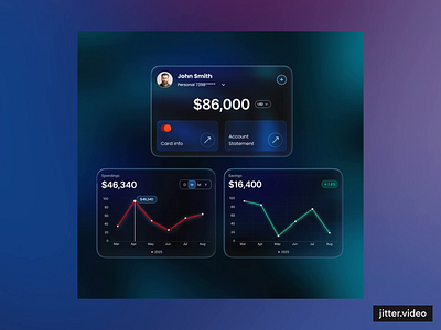 Interactive Finance Dashboard Components banking component dashboard finance finance dashboard interactive design minimal modern dashboard ui uidesign uiux ux web design