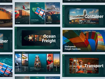 Next-Gen Logistics Website (Single Page) cargo courier delivery freight landing page logistics logistics website modern ui responsive design shipping transportation trucking