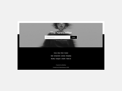 The Blueprint - Footer 07 Section minimalism