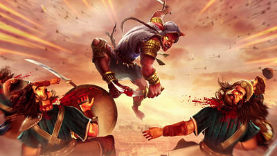 Kurukshetra | In-game Sequence 2danimation actionessentials aftereffect animation camara compositing ingameanimation motion graphics vfx