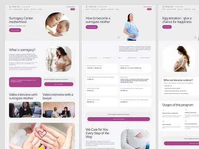 Tang - Surrogacy Center motherhood medicine medtech ui uxui web