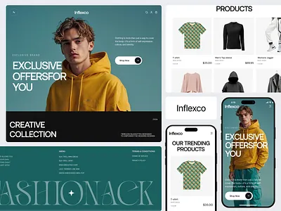 Inflexco - Ecommerce Website cloth clothing ecommerce website clothing website ecommerce ecommerce design ecommerce landing page ecommerce website landing page men ecommerce website oripio shopping shopping cart ui design user experience web design website design women ecommerce website