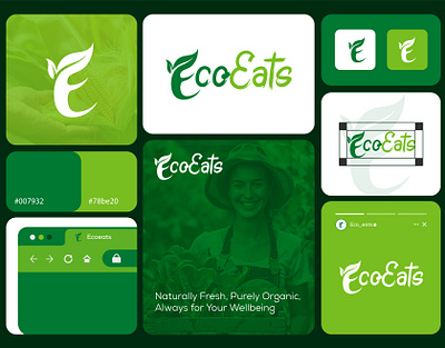 Organic Logo, E-commerce Logo brabd identity brand branding design e commerce logo graphic design graphic designer logo logo design marketing