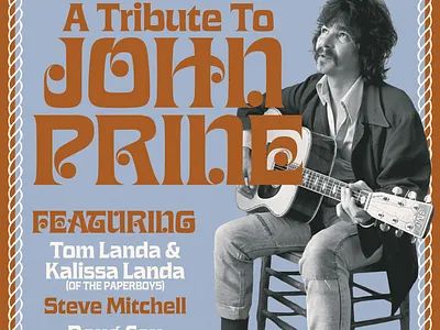 John Prine Tribute Poster graphic design layout