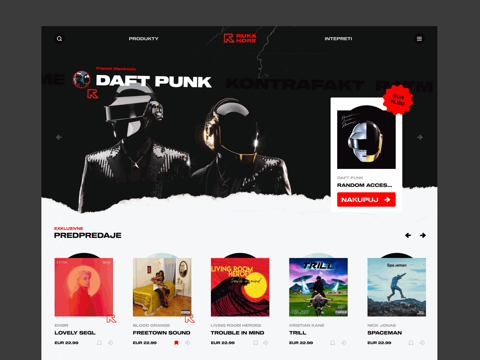 2021 ecommerce layout music