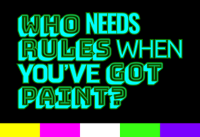 Neon Chaos Grid bold bright color colours graphic design grid neon neon colors neon grid playful typography uiux