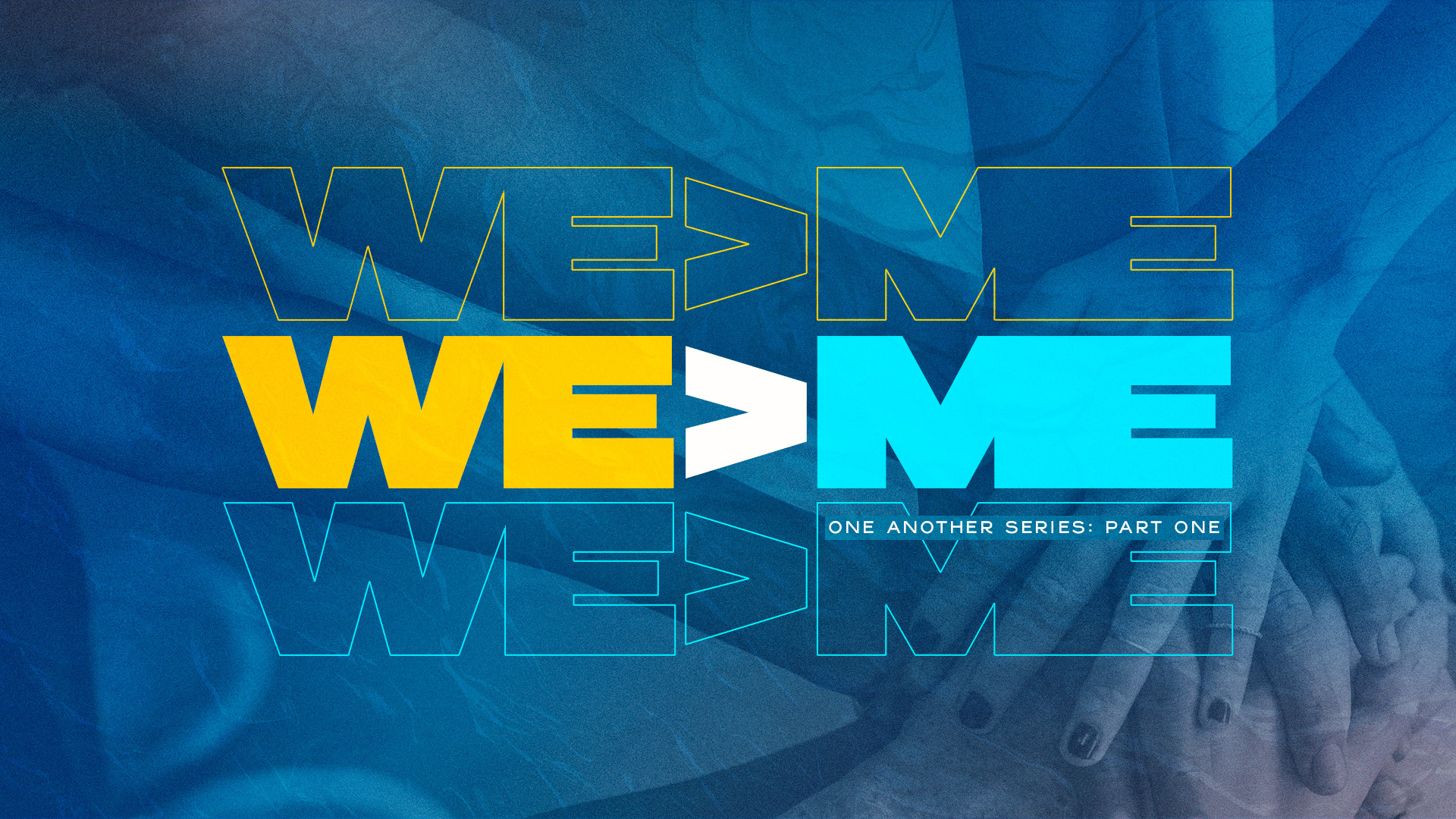 We > Me - Sermon Series branding church graphics design graphic design illustration logo sermon series