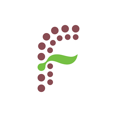 Letter F Leaf Crop Bean Logo agricultural agriculture agro bean beans crop graphic design groceries healthcare leaf letter f logo pharmacy premade ready made supplements vegan vitamin