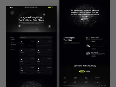 Zyra - Web3 Integration ai business clean crypto fintech integration integration flow investment modern nft payment technology typography ui ux wallet web3 web3 wallet website