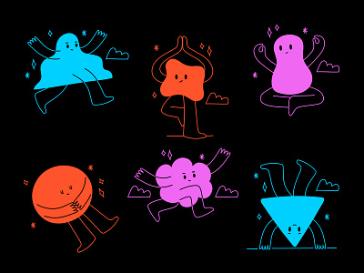 Unsplash | Cool characters character character design character illustration colorful cute digital illustration graphic design icon design icons illustration illustrator meditation vector