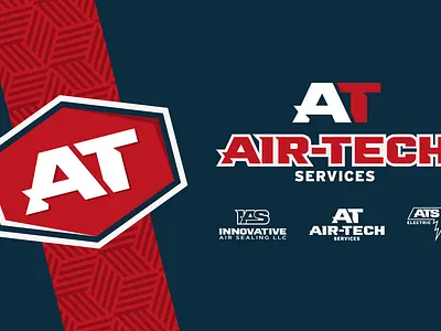 Air-Tech Services Branding badge branding business card car wrap clean design die cut electrical graphic design home services hvac logo mock up rebrand sports type typography vehicle warp