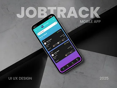 JOBTRACK app design branding custom design figma figma ui design graphic design logo design mobile app design mobile ui design mobile ui ux design ui ui ux design ux