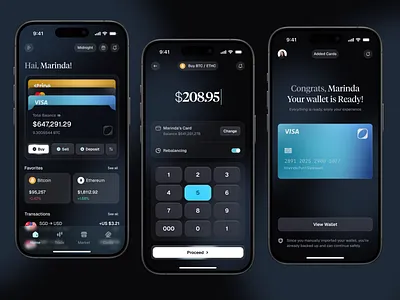 Daren - Finance Mobile Apps banking clean dark mode deposit design emura studio finance fintech gradient invest mobile mobile apps money saas statistics transfer ui ux wallet withdraw