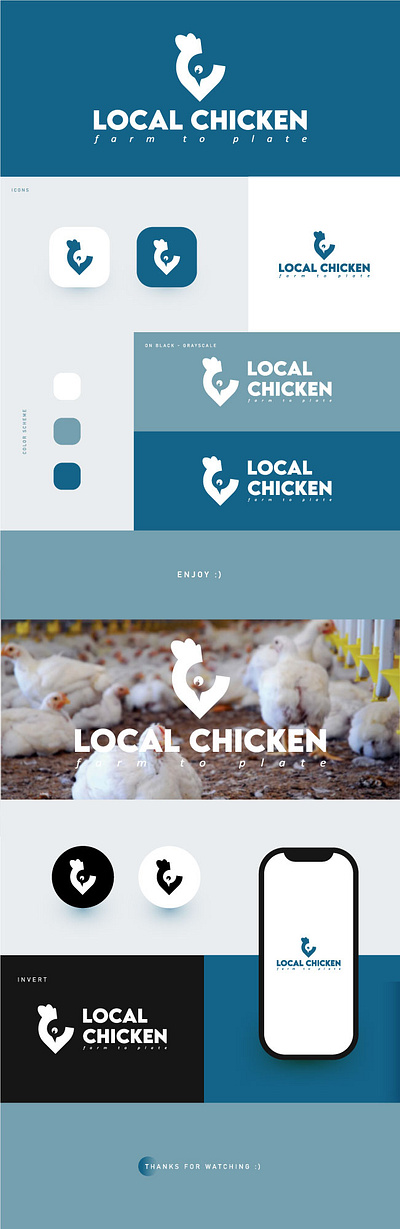 LOCAL CHICKEN branding graphic design logo