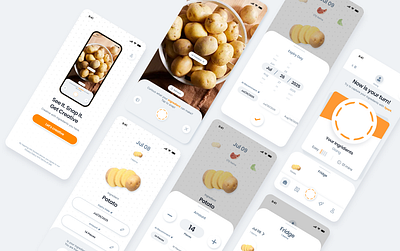 Spark - Creative Cooking App app concept cooking cooking app creative design food mobile app ui
