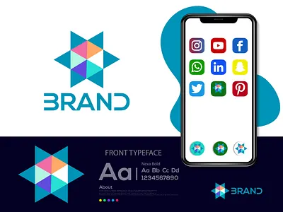 Abstract logo, star logo abstract logo brand brand identity branding creative logo design eye catching illustration logos minimal minimal logo modern logo ui