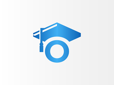 Letter O Graduation Cap Logo Design academic logo brand branding cap logo design education logo graduation cap identity initial o letter o logo logo design logo maker o o logo student hat university logo