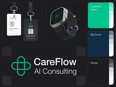 Careflow AI Consulting Branding annadesign branding graphicdesign illustration logo ui uidesign