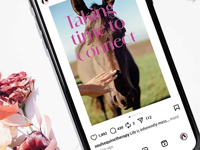 Souls Equine Therapy media carousel animation branding graphic design instagram carousel logo motion graphics social media campaign