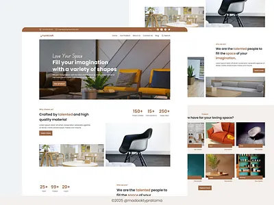 FurniCraft - Selling Furniture UI/UX Figma Landing Page branding design figma graphic design illustration landing page logo ux vector website