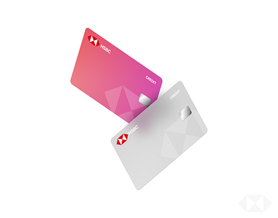 HSBC Credit Card - Minimal Design Concept bank branding clean creditcard design hsbc minimal simple ui ux
