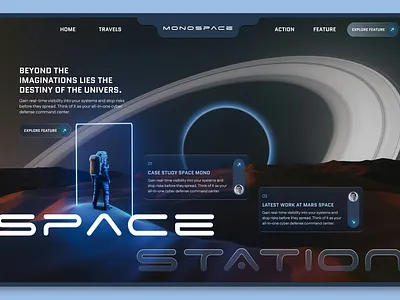 ✨ Space Exploration Landing Page UI landing page ui web design
