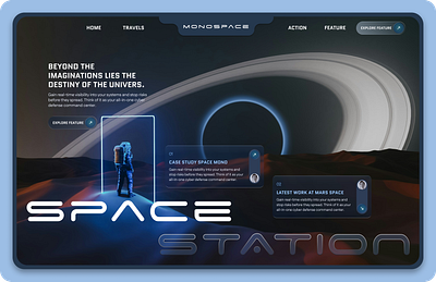 ✨ Space Exploration Landing Page UI landing page ui web design