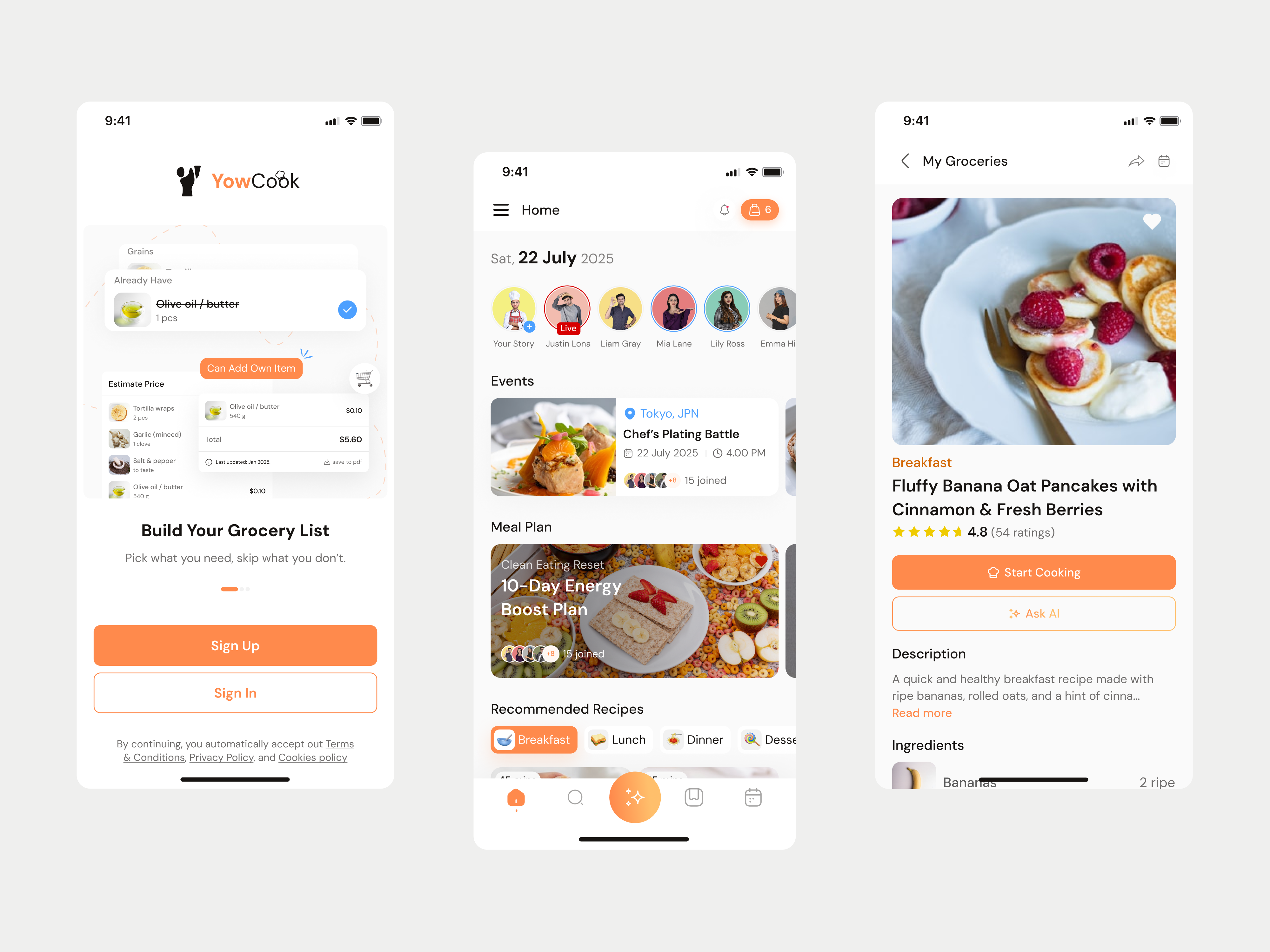 Example of Mobile App UI/UX Design (5 10screens)