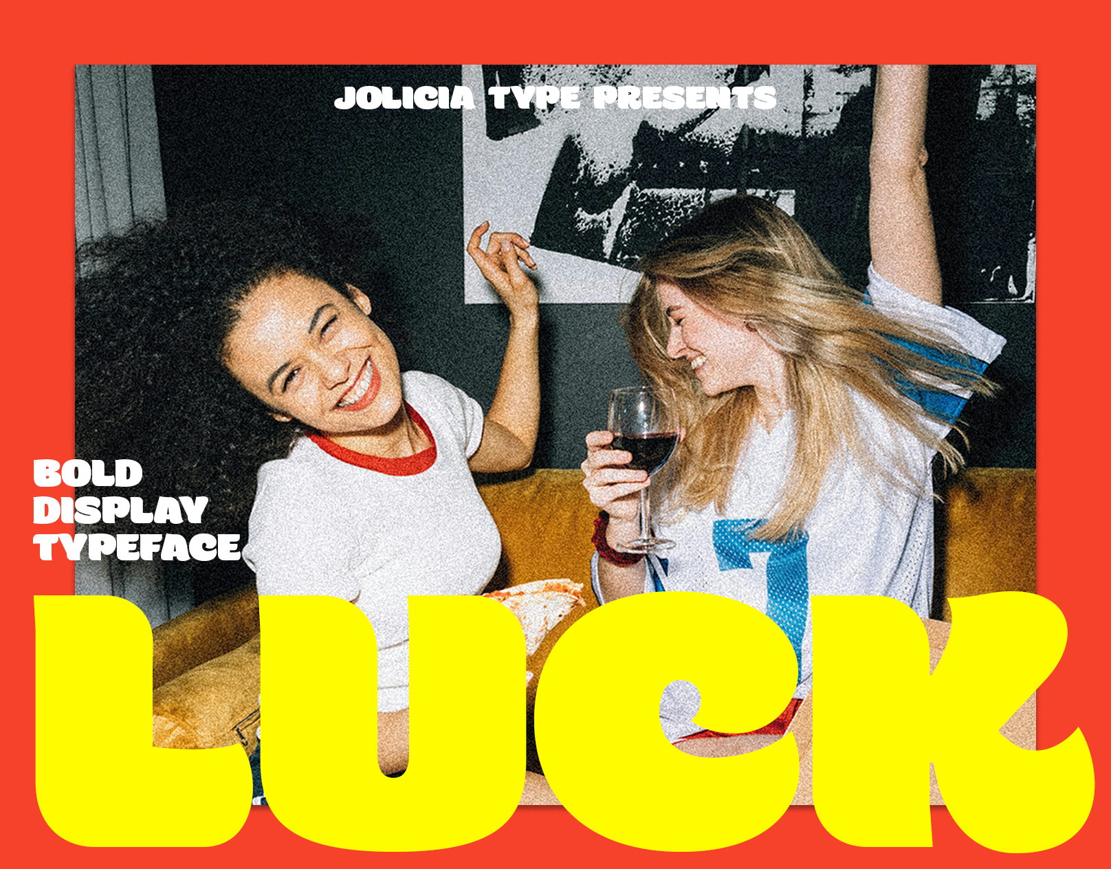 Luck | Groovy Bold Display Font | Free To Try freebies freefont logo font