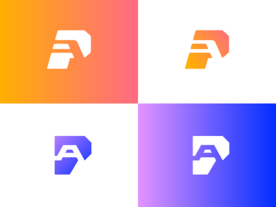 PA logo ai ap brand branding design elegant graphic design letter logo logo design logo designer logodesign logodesigner logotype minimalistic modern pa saas tech web3