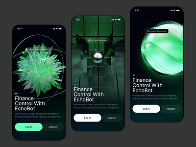 Echo - Web3 Finance Pay APP app crypto design finance mobile product design ui ux web3