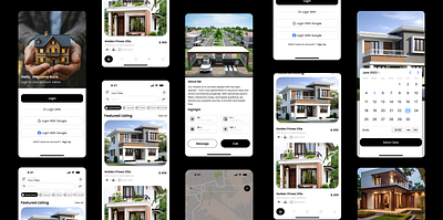 Real Estate App Screen 3d app design attractive branding colour designinspiration dribbble minimal design mobile ui onboarding screen property app real estate real estate app realestateui rent house simple design typography ui ui design ux design