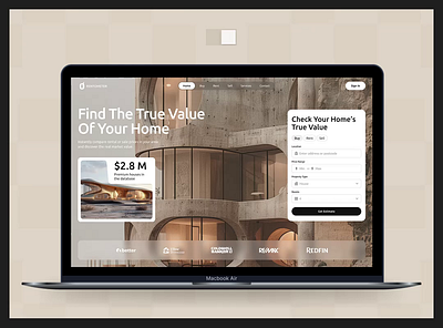 Rent Estimate Web Platform Redesign animation calculator design design agency homepage modern design online real estate redesign rental ui ux video web web design concept web design template web platform website