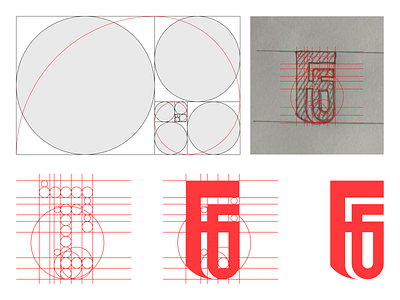 "F6" - Logo process for my recent client ✅ branding clothing design european female goldenratio graphic design illustration innerwear logo red