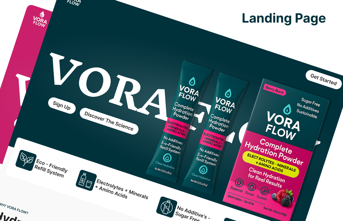 Modern Landing Page Figma Design branding figma graphic design hero section landing page ui ux