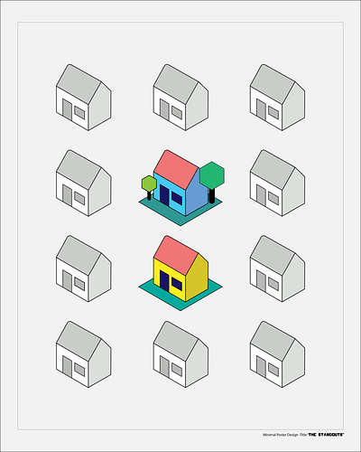 The Standouts design graphic design illustration layout minimal poser poster design vector