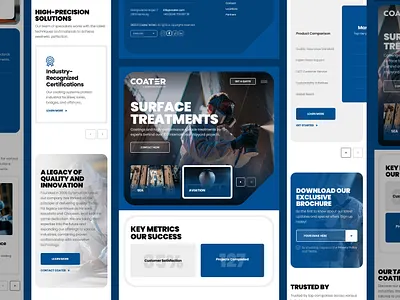 Coater Mobile design drawingart responsive ui ux web website