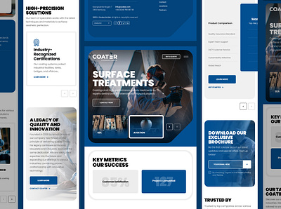Coater Mobile design drawingart responsive ui ux web website