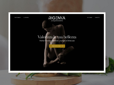 Rigenya Beauty Center figma information architecture photoshop ui web design wordpress