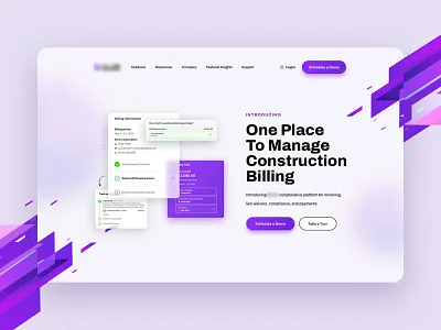 Billing Landing Page/Banner banner creative graphic design landing page ui