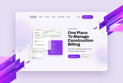Billing Landing Page/Banner banner creative graphic design landing page ui